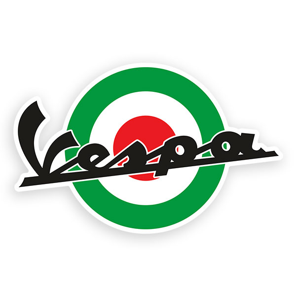 Autocollants: Vespa C&iacute;rculo Verde