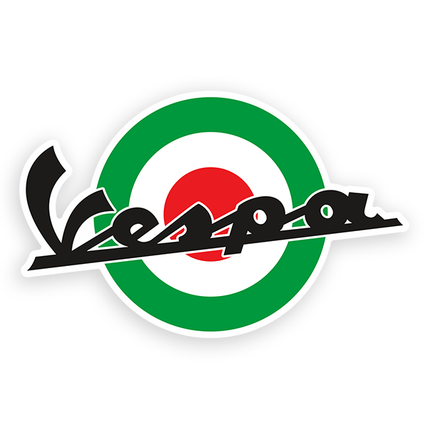 Autocollants: Vespa C&iacute;rculo Verde