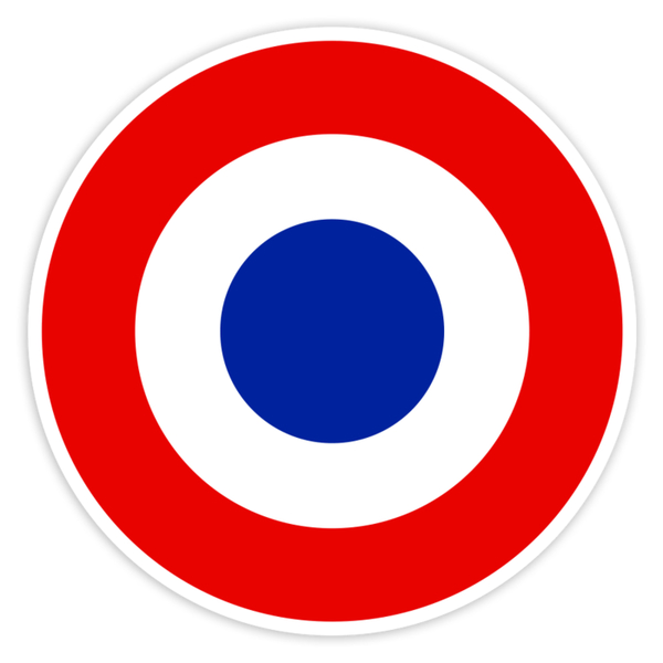 Autocollants: Rondelle Française Style Aviation