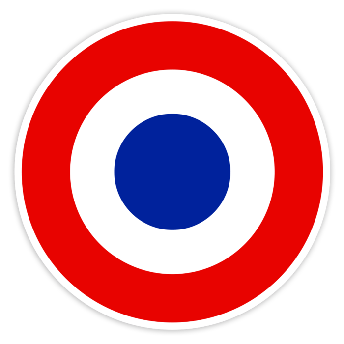 Autocollants: Rondelle Française Style Aviation