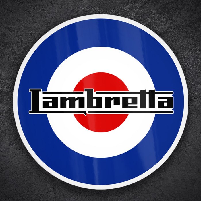 Autocollants: Lambretta sur Rondelle RAF Mod