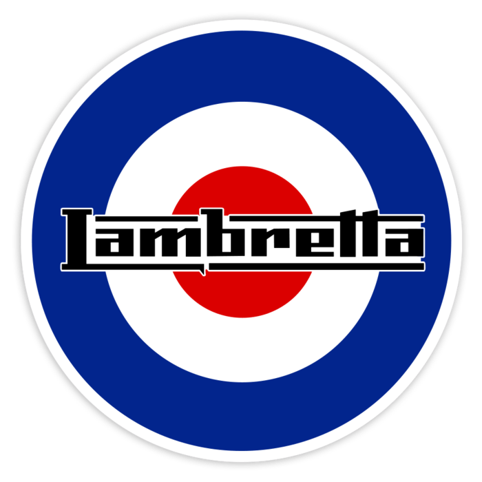 Autocollants: Lambretta sur Rondelle RAF Mod