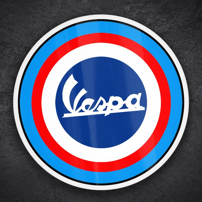 Autocollants: Emblème Mod Vespa Style Rétro
