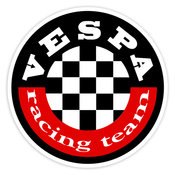 Autocollants: Écusson Vespa Racing Team à Damier