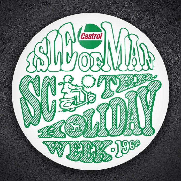 Autocollants: &Icirc;le de Man Scooter 1966