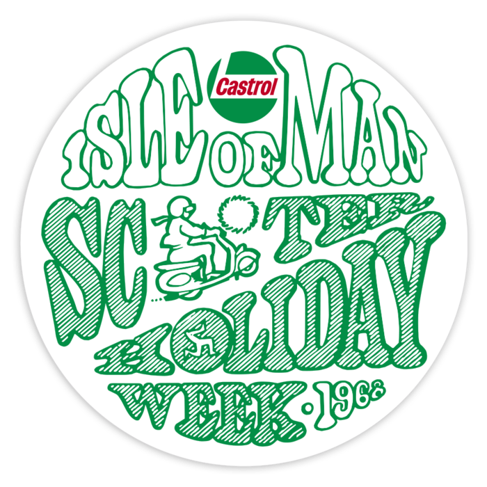 Autocollants: &Icirc;le de Man Scooter 1966