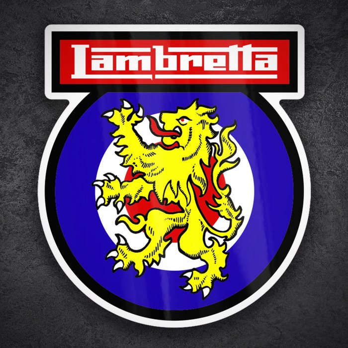 Autocollants: Blason Lambretta Lion Héraldique