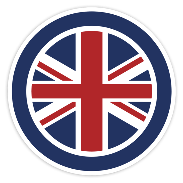 Autocollants: Union Jack dans Emblème Mods RAF