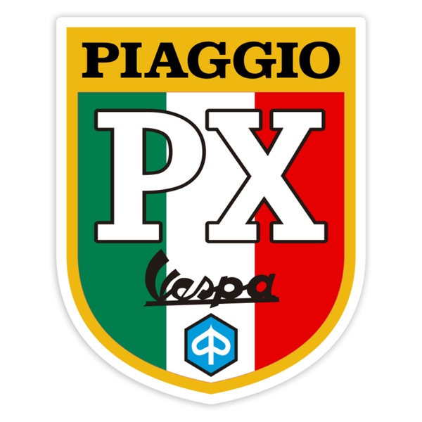 Autocollants: Blason Classique Vespa PX Italie Piaggio