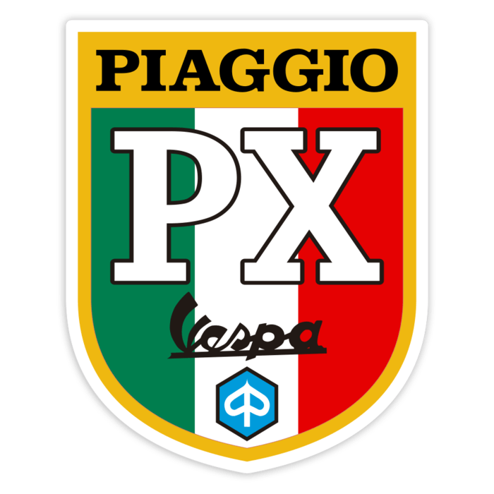 Autocollants: Blason Classique Vespa PX Italie Piaggio