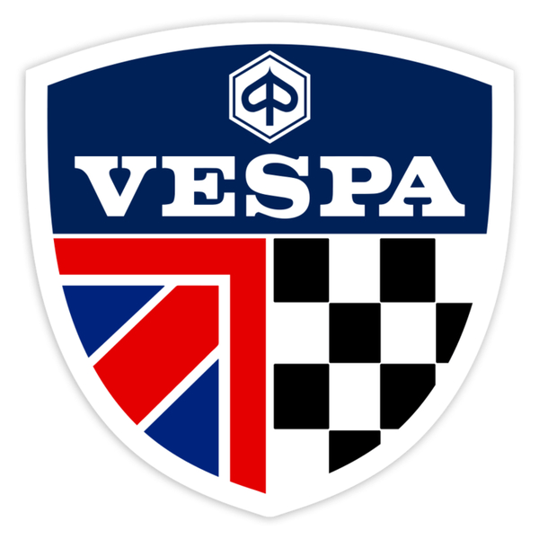 Autocollants: Blason Vespa Royaume-Uni Course