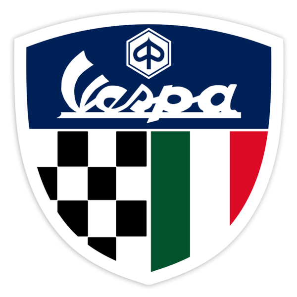 Autocollants: Blason Vespa Italie Course