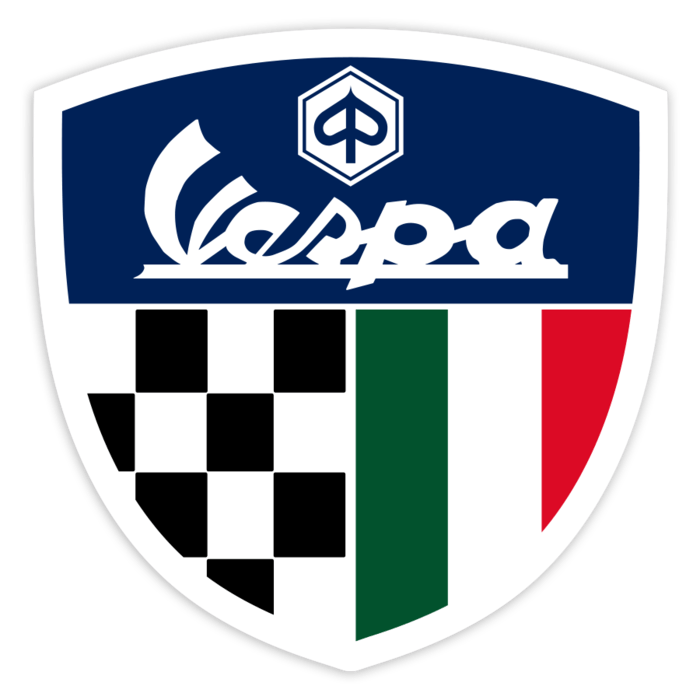 Autocollants: Blason Vespa Italie Course