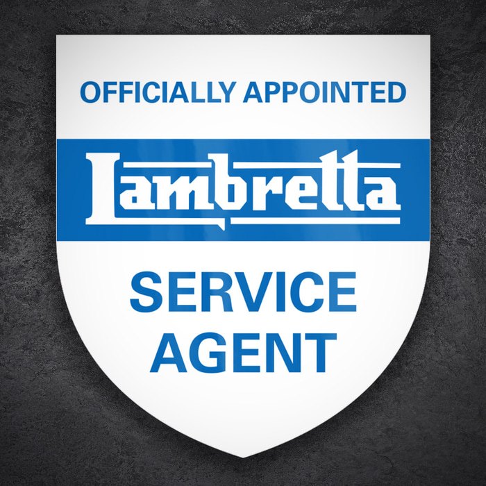 Autocollants: Blason Lambretta Agent de Service Officiel