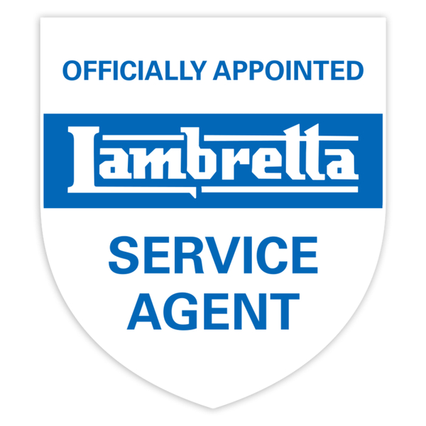 Autocollants: Blason Lambretta Agent de Service Officiel