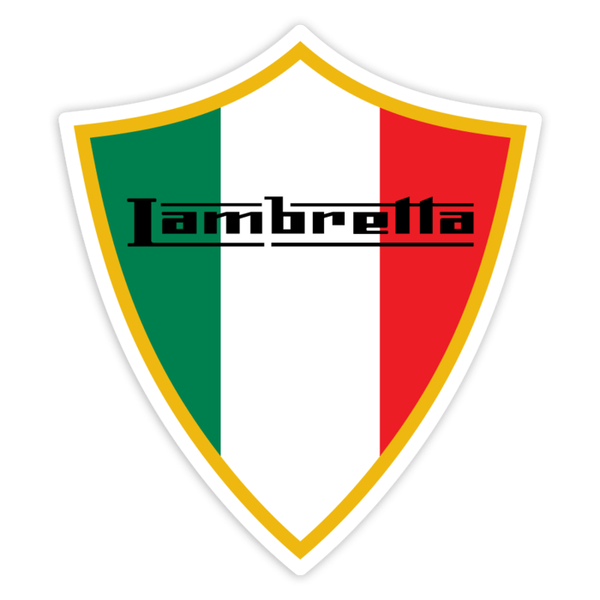 Autocollants: Blason Lambretta drapeau Italie