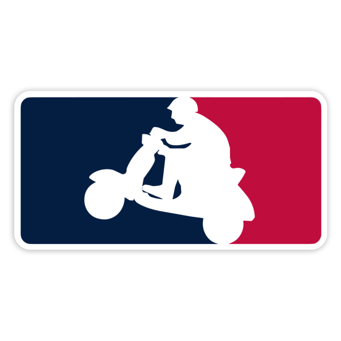 Autocollants: Logo Tricolore Scooter