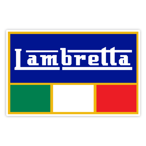 Autocollants: Emblème Classique Lambretta Italie