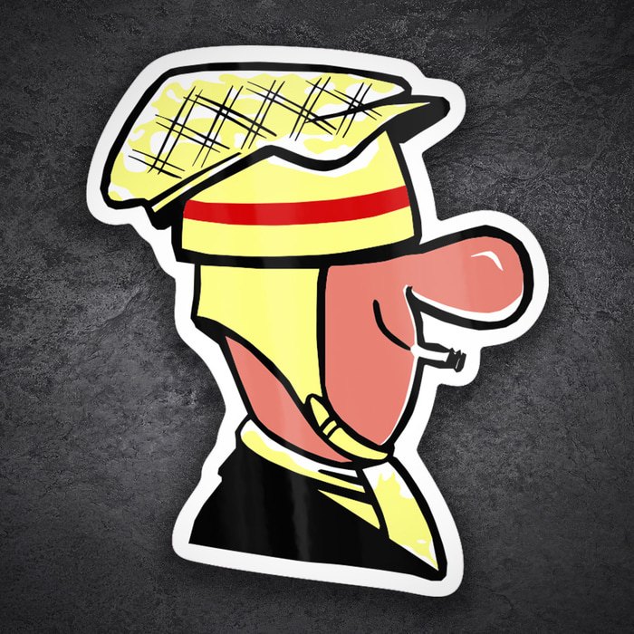 Autocollants: Scooteriste Classique