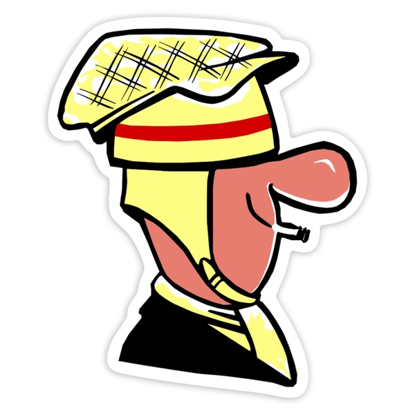 Autocollants: Scooteriste Classique