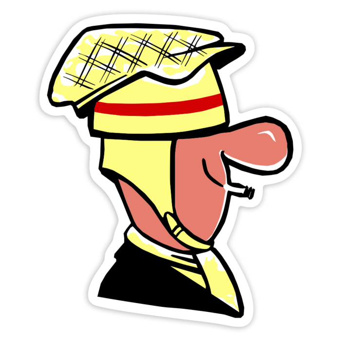 Autocollants: Scooteriste Classique