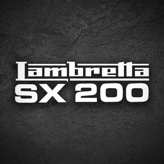 Autocollants: Lambretta SX 200