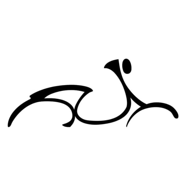 Autocollants: Silhouette Artistique de Scooter