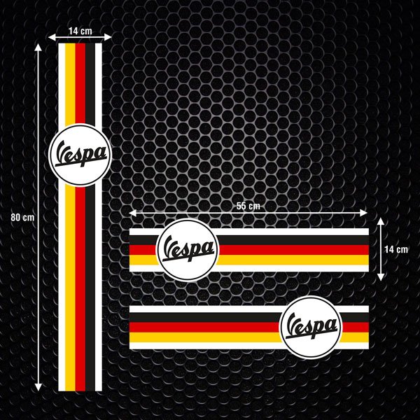 Autocollants: Vespa Allemagne