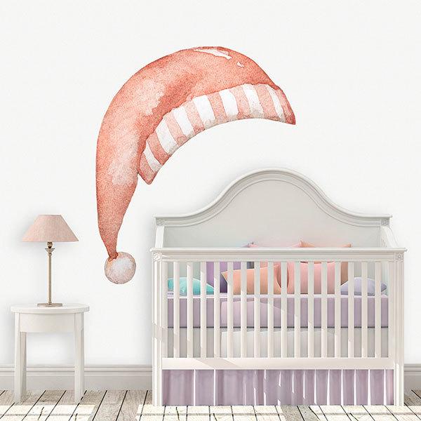 Stickers pour enfants: Bonnet de couchage rouge