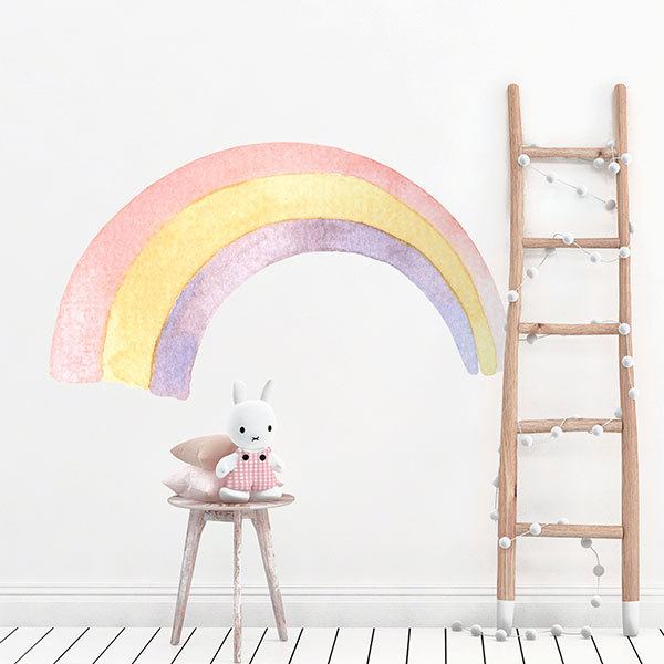 Stickers pour enfants: Tricolore arc-en-ciel