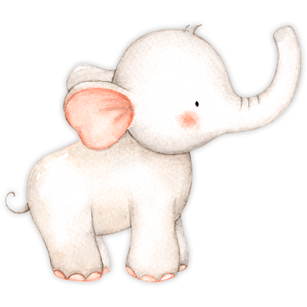Stickers pour enfants: Aquarelle Eléphant
