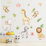 Stickers pour enfants: Kit aquarelle jungle 3