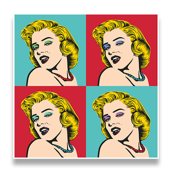 Stickers muraux: Marilyn Warhol