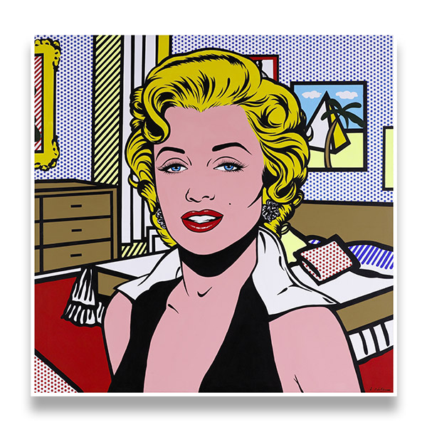 Stickers muraux: Marilyn effet Lichtenstein