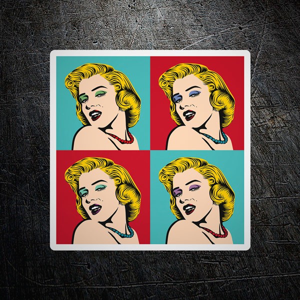 Autocollants: Portrait Marilyn Warhol