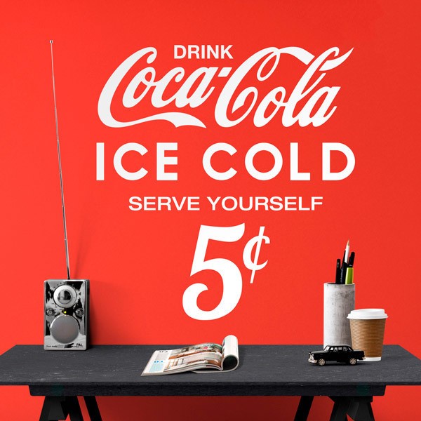 Stickers muraux: Coca Cola Ice Cold