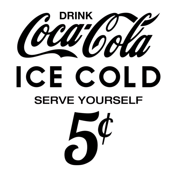Stickers muraux: Coca Cola Ice Cold