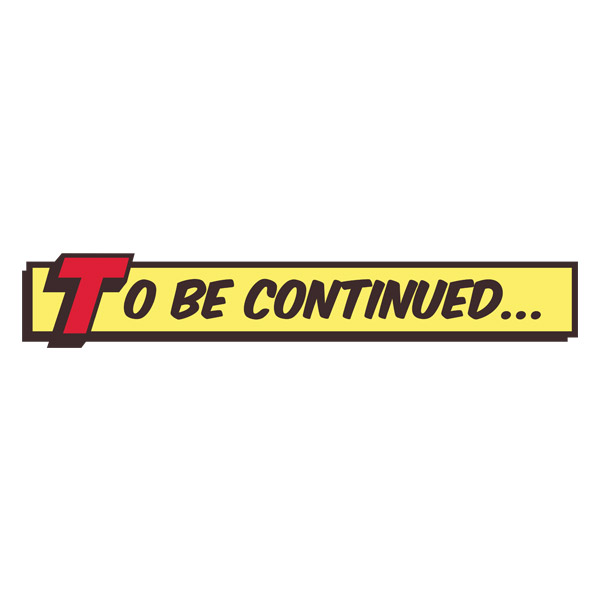 Stickers muraux: To be continued comic