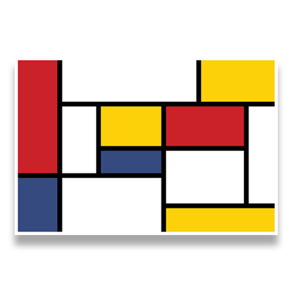Stickers muraux: Art Mondrian