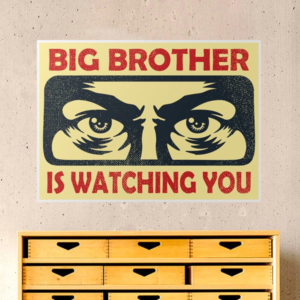 Stickers muraux: Big brother is watching you