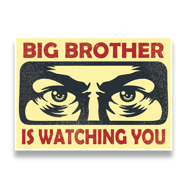 Stickers muraux: Big brother is watching you