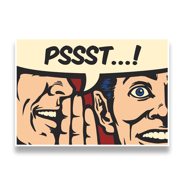 Stickers muraux: PSSST...! Bande dessinée