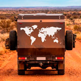 Stickers camping-car: Carte de silhouette Mundi Low 14