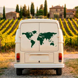 Stickers camping-car: Carte de silhouette Mundi Low 17