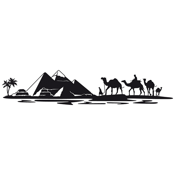 Stickers camping-car: Skyline égyptienne