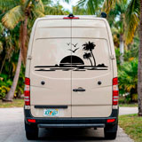 Stickers camping-car: Plage paradisiaque 3