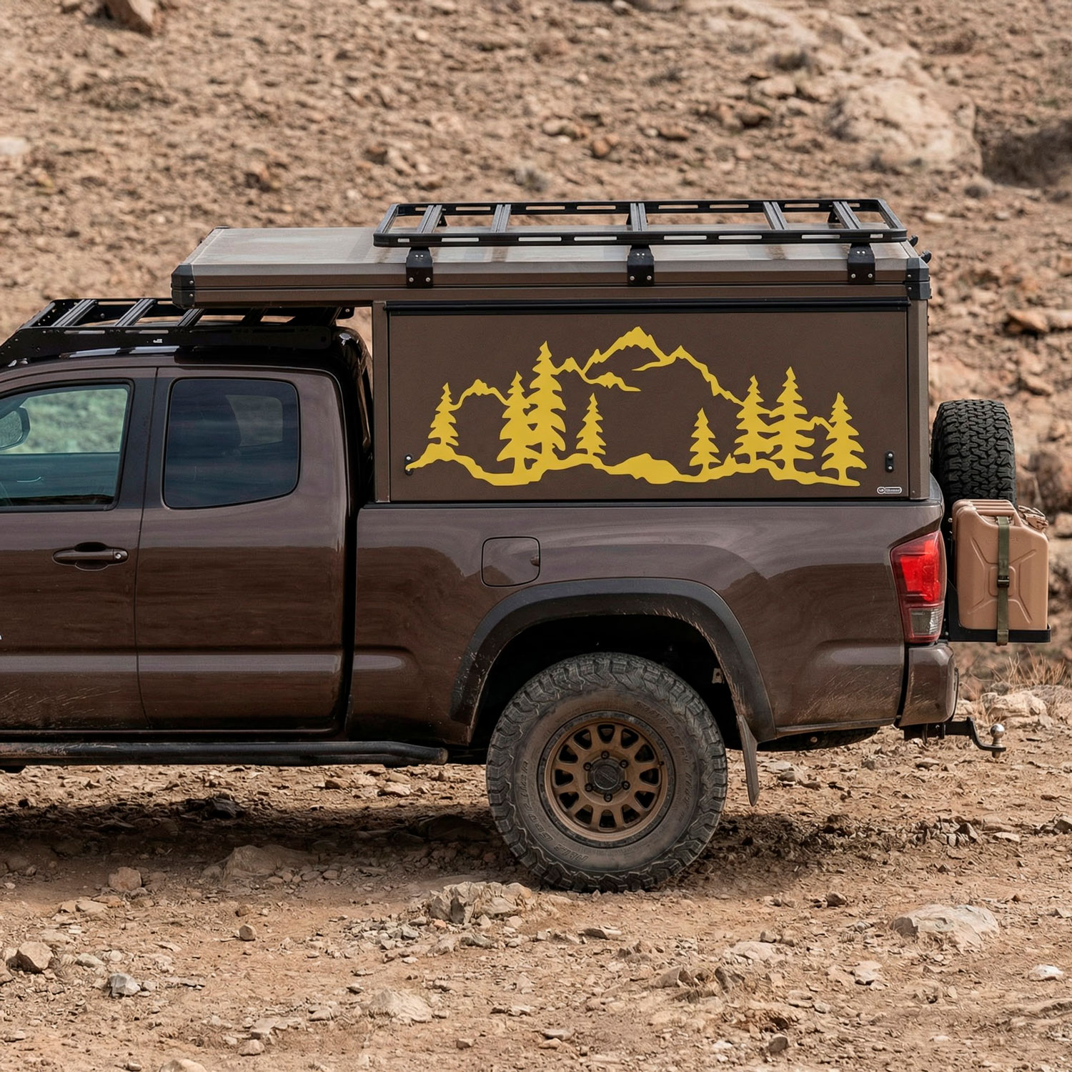 Stickers camping-car: For&ecirc;t de montagne