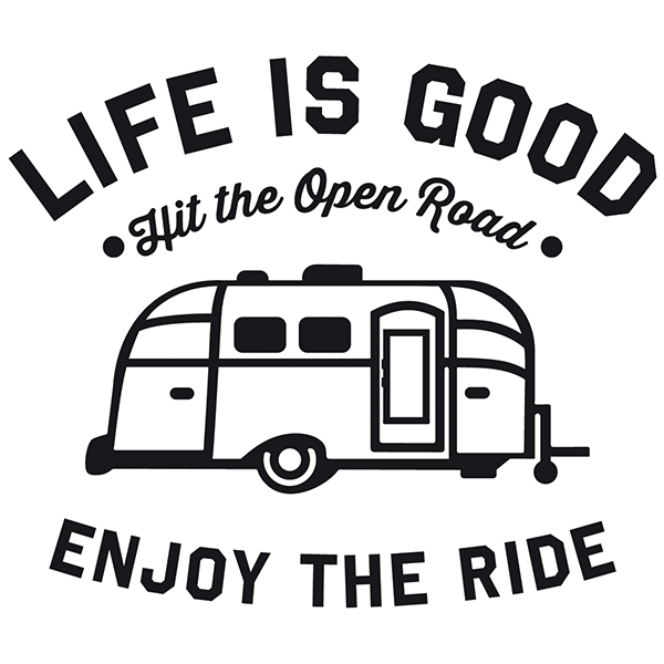 Stickers camping-car: Life is good