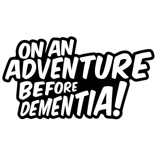 Stickers camping-car: On an adventure before dementia
