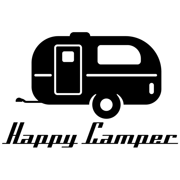 Stickers camping-car: Happy camper